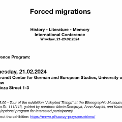 Convegno: Forced migrations